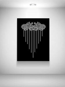 Chrome home Floral Canvas