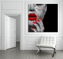 Load image into Gallery viewer, Gloss Red lip Canvas