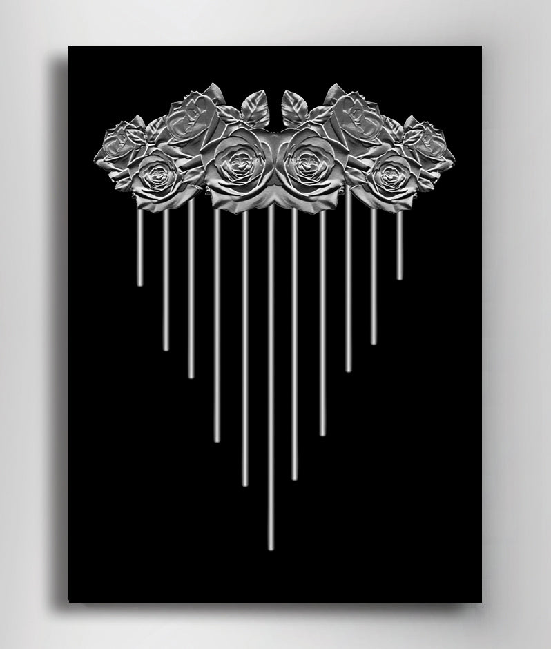 Chrome home Floral Canvas
